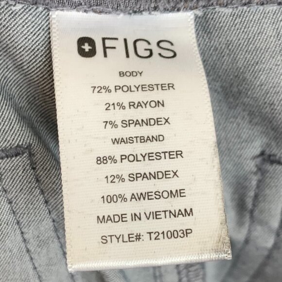 Figs Women's Graphite Livingston Scrub Pant - Size Small Petite - Picture 7 of 9